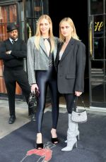 CHAIRA and VALENTINA FERRAGNI Leaves Bowery Hotel in New York 02/17/2022