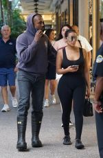 CHANEY JONES and Kanye West Out for Lunch in Miami 02/24/2022