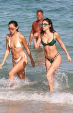CHANTEL JEFFRIES and CINDY KIMBERLY in Bikinis on the Beach in Miami 02/05/2021