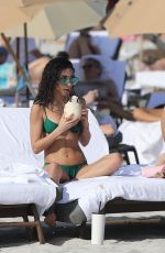 CHANTEL JEFFRIES and CINDY KIMBERLY in Bikinis on the Beach in Miami 02/05/2021