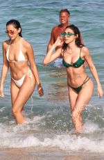 CHANTEL JEFFRIES and CINDY KIMBERLY in Bikinis on the Beach in Miami 02/05/2021