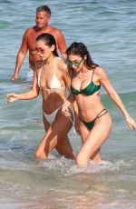 CHANTEL JEFFRIES and CINDY KIMBERLY in Bikinis on the Beach in Miami 02/05/2021