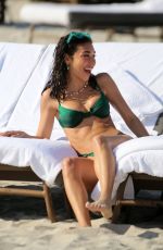 CHANTEL JEFFRIES in Bikini at a Beach in Miami 02/05/2022