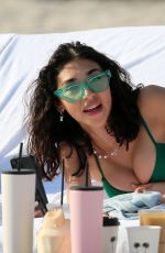 CHANTEL JEFFRIES in Bikini at a Beach in Miami 02/05/2022