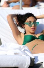 CHANTEL JEFFRIES in Bikini at a Beach in Miami 02/05/2022