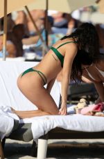 CHANTEL JEFFRIES in Bikini at a Beach in Miami 02/05/2022