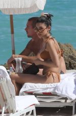 CHANTEL JEFFRIES in Bikini on the Beach in Miami 02/06/2022