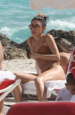 CHANTEL JEFFRIES in Bikini on the Beach in Miami 02/06/2022