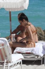 CHANTEL JEFFRIES in Bikini on the Beach in Miami 02/06/2022