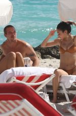 CHANTEL JEFFRIES in Bikini on the Beach in Miami 02/06/2022