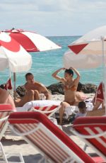 CHANTEL JEFFRIES in Bikini on the Beach in Miami 02/06/2022