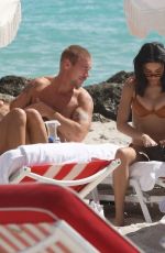 CHANTEL JEFFRIES in Bikini on the Beach in Miami 02/06/2022