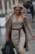 CHARLOTTE HAWKINS Arrives at Global Radio Studios in London 02/04/2022