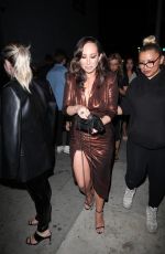 CHERYL BURKE Leaves Super Bowl Eve at Drake’s Event in West Hollywood 02/12/2022