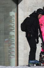 CHIARA FERRAGNI and Fedez Out Skiing in Alpe di Siusi 02/06/2022