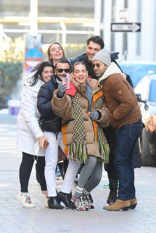 CHIARA FERRAGNI at a Photoshoot in Brooklyn 02/13/2022