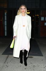 CHIARA FERRAGNI Leaves Her Hotel at New York Fashion Week 02/15/2022