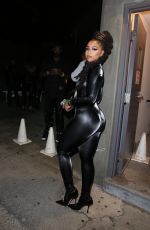 CHLOE BAILEY in Tights Night Out in Los Angeles 02/08/2022