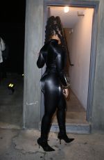 CHLOE BAILEY in Tights Night Out in Los Angeles 02/08/2022