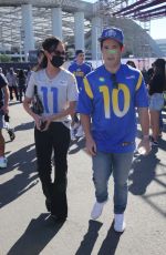 CHLOE BRIDGES Arrives at Super Bowl at SoFi Stadium in Inglewood 02/13/2022