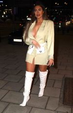 CHLOE FERRY Out with her Family for Dinner at Rio Brazilian Steak House in Newcastle 02/02/2022