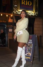 CHLOE FERRY Out with her Family for Dinner at Rio Brazilian Steak House in Newcastle 02/02/2022