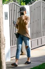 CHRISSY TEIGEN in Ripped Denim Out in West Hollywood 02/16/2022