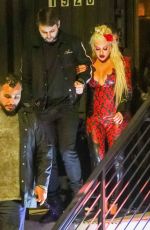 CHRISTINA AGUILERA and Matthew Rutler Night Out in Los Angeles 02/07/2022