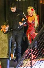 CHRISTINA AGUILERA and Matthew Rutler Night Out in Los Angeles 02/07/2022