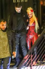 CHRISTINA AGUILERA and Matthew Rutler Night Out in Los Angeles 02/07/2022