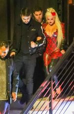 CHRISTINA AGUILERA and Matthew Rutler Night Out in Los Angeles 02/07/2022