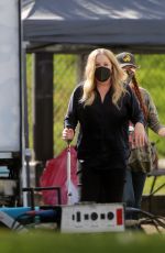 CHRISTINA APPLEGATE and LINDA CARDELLINI on the Set of Dead to Me New Season in Los Angeles 02/03/2022