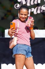 CHRISTINA MILIAN in Denim Shorts at Beignet Box in Los Angeles 02/14/2022