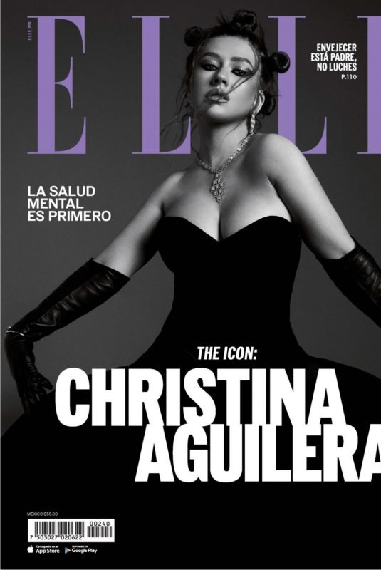 CHRISTINE AGUILERA for Elle Magazine, Mexico February 2022