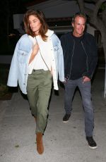 CINDY CRAWFORD and Rande Gerber Leaves Tra di Noi in Malibu 02/15/2022