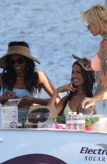 CJ FRANCO Celebrates Her Birthday with TINA LOUISE and VICTORIA BUSH at a Boat in Westlake Village 02/08/2022