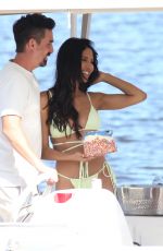 CJ FRANCO Celebrates Her Birthday with TINA LOUISE and VICTORIA BUSH at a Boat in Westlake Village 02/08/2022