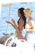 CJ FRANCO Celebrates Her Birthday with TINA LOUISE and VICTORIA BUSH at a Boat in Westlake Village 02/08/2022