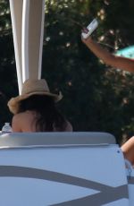 CJ FRANCO Celebrates Her Birthday with TINA LOUISE and VICTORIA BUSH at a Boat in Westlake Village 02/08/2022