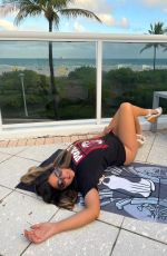 CLAUDIA ROMANI Supports AC Milan in Miami 02/03/2022