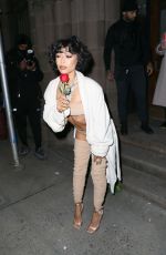 COI LERAY Arrives at LaQuan Smith Fashion Show in New York 02/14/2022