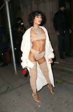 COI LERAY Arrives at LaQuan Smith Fashion Show in New York 02/14/2022