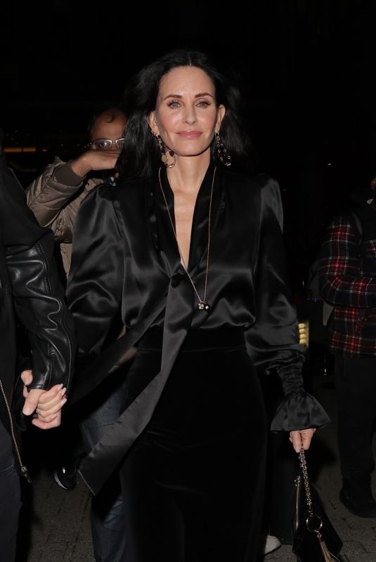 COURTENEY COX Leaves Brit Awards 2022 in London 02/08/2022