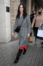 COURTENEY COX Leaves John Bishop Show at Riverside Studio