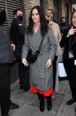 COURTENEY COX Leaves John Bishop Show at Riverside Studio
