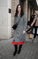 COURTENEY COX Leaves John Bishop Show at Riverside Studio