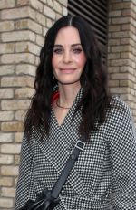 COURTENEY COX Leaves John Bishop Show at Riverside Studio
