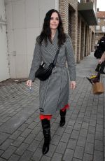 COURTENEY COX Leaves John Bishop Show at Riverside Studio