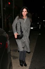 COURTENEY COX Out for Dinner with Friends at Giorgio Baldi in Santa Monica 02/25/2022
