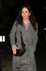 COURTENEY COX Out for Dinner with Friends at Giorgio Baldi in Santa Monica 02/25/2022